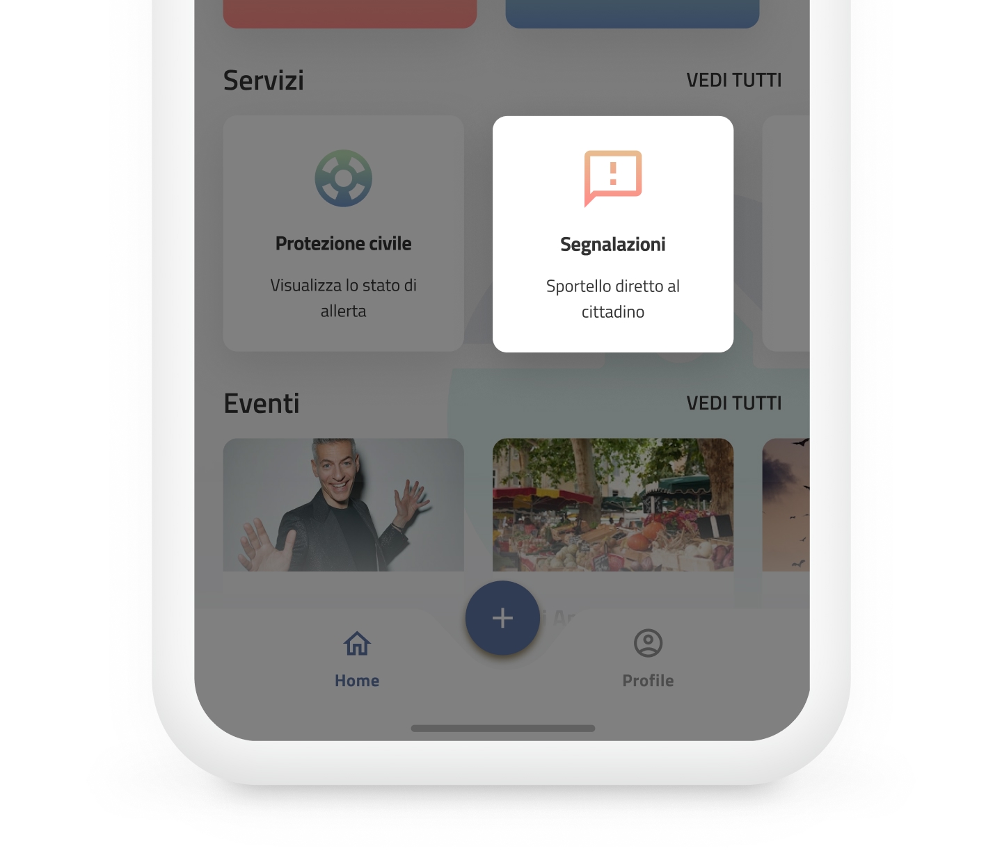 Segnala le problematiche e accedi ai servizi